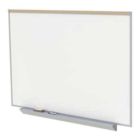 Ghent Ghent 48" x 96" Magnetic Projection Whiteboard - Porcelain - Aluminum Frame PRM1-48-4